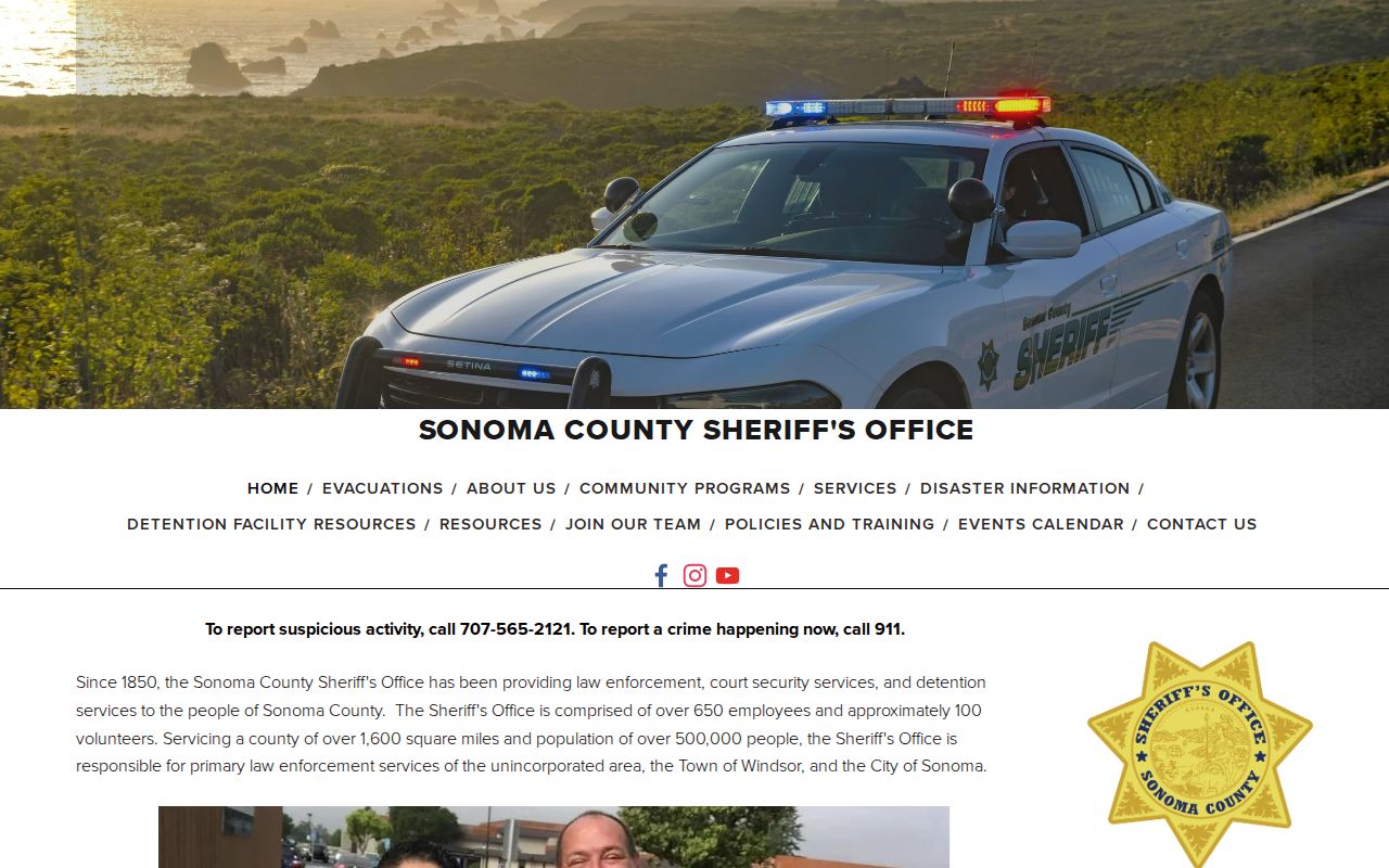 Rohnert Park resident lookup in the Sonoma County Sheriff inmate search
